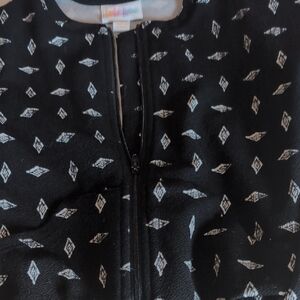 Lularoe Monroe Child's Black and White Patterned Jacket